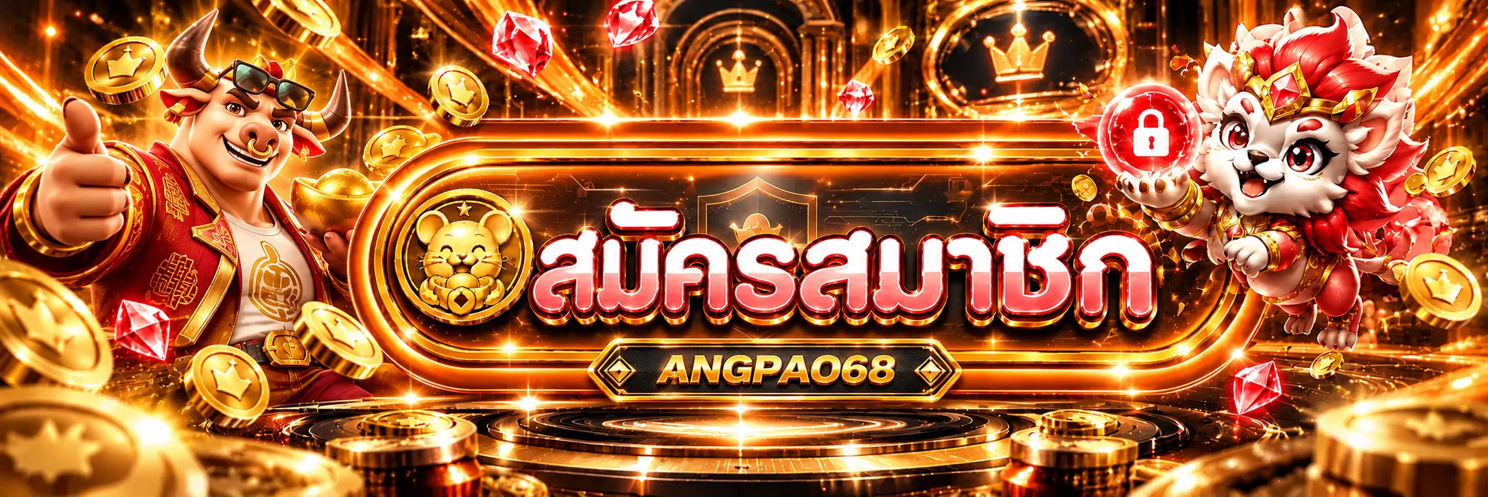 หน้าเข้าสู่ระบบ ANGPAO68 โทนส้มทอง